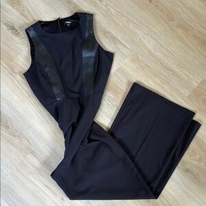 Express Black Sleeveless Jumpsuit